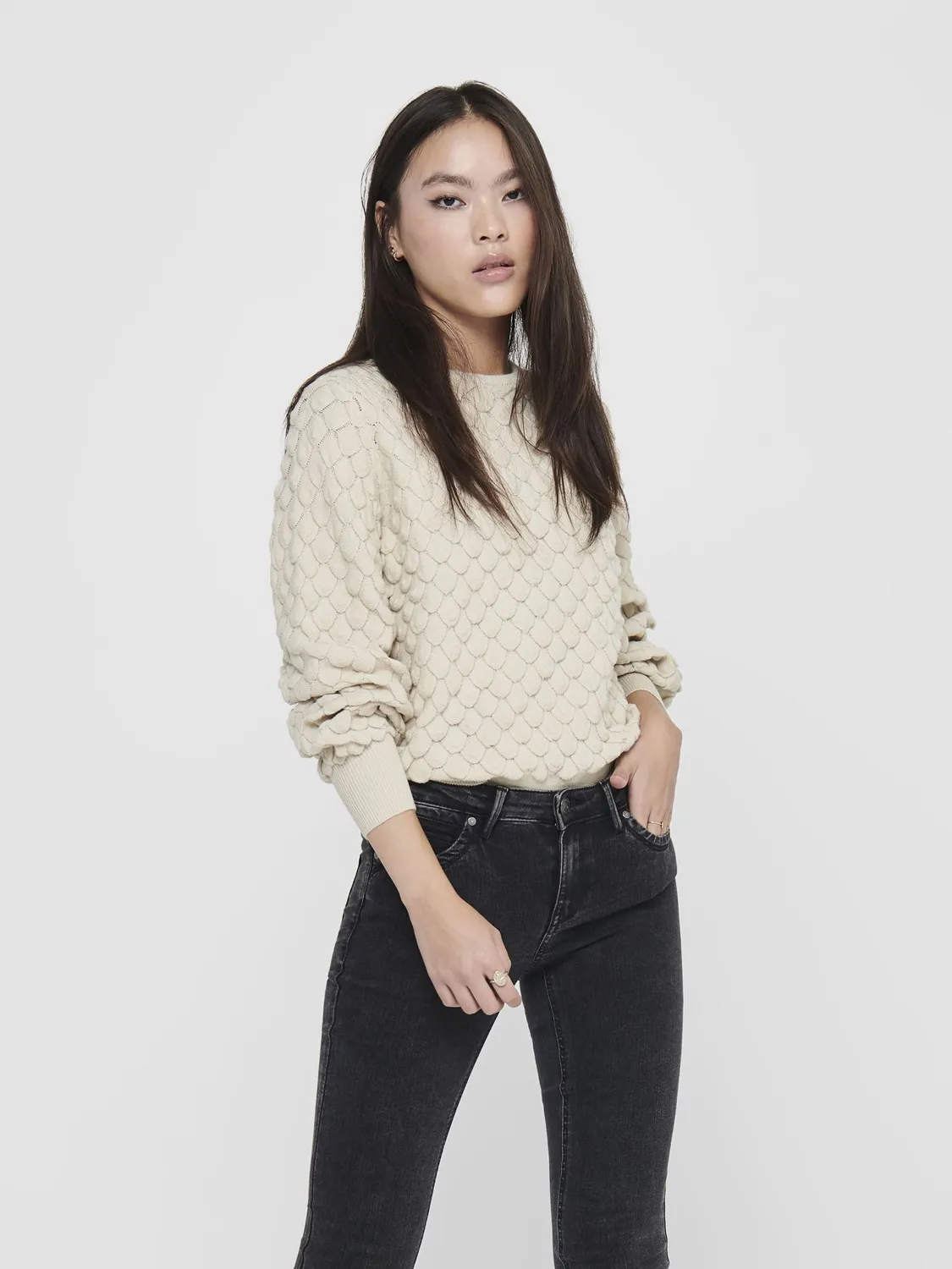 ONLY Onlgilja maglione Pumice Stone scollo a V donna