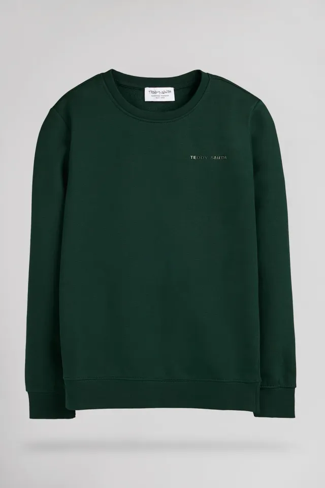 Teddy Smith S-Nark felpa ragazzo cotone verde