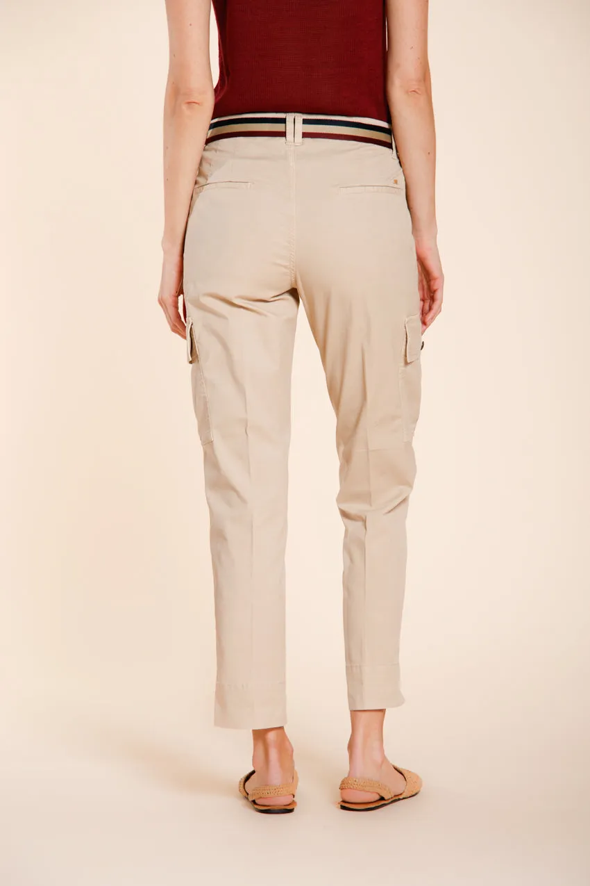 Mason's Marlene Cargo pantalone donna burro carrot