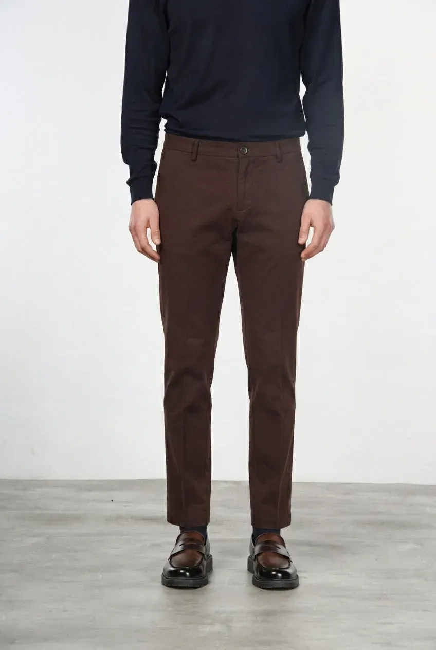 Mason's Milano chino uomo vinaccia extra slim stretch