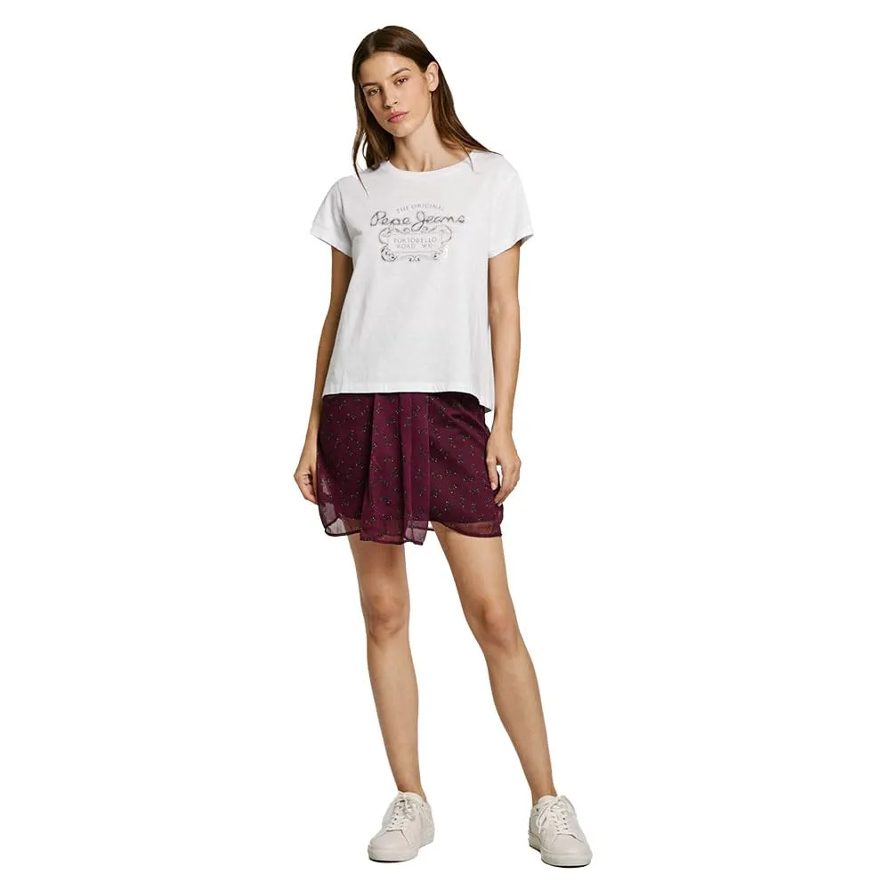 Pepe Jeans Rosabella t-shirt donna bianca M logo