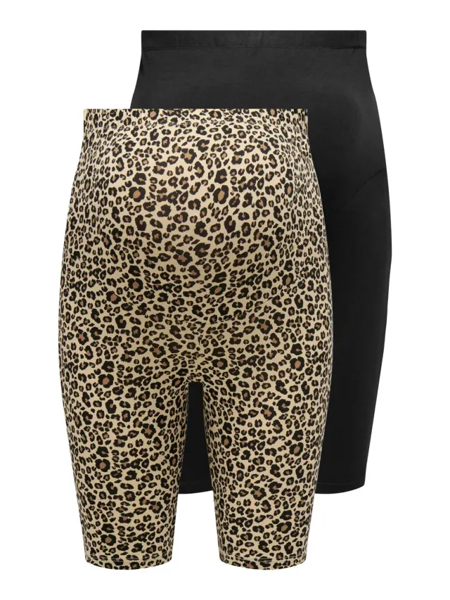 ONLY Olmlovely shorts donna neri L 2 pack fantasia