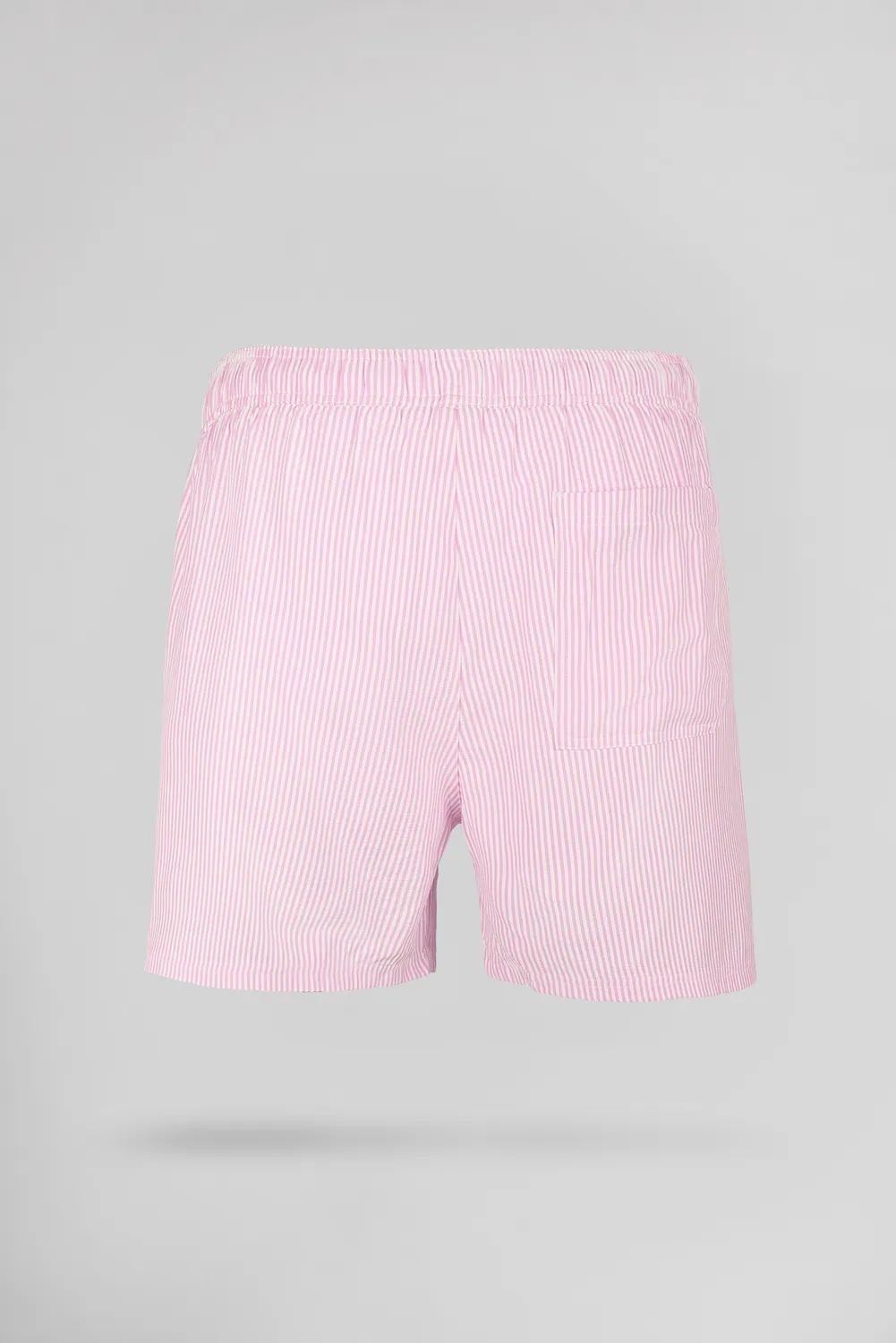 Teddy Smith S-Pablo Costume Mare Uomo Pink Seersucker