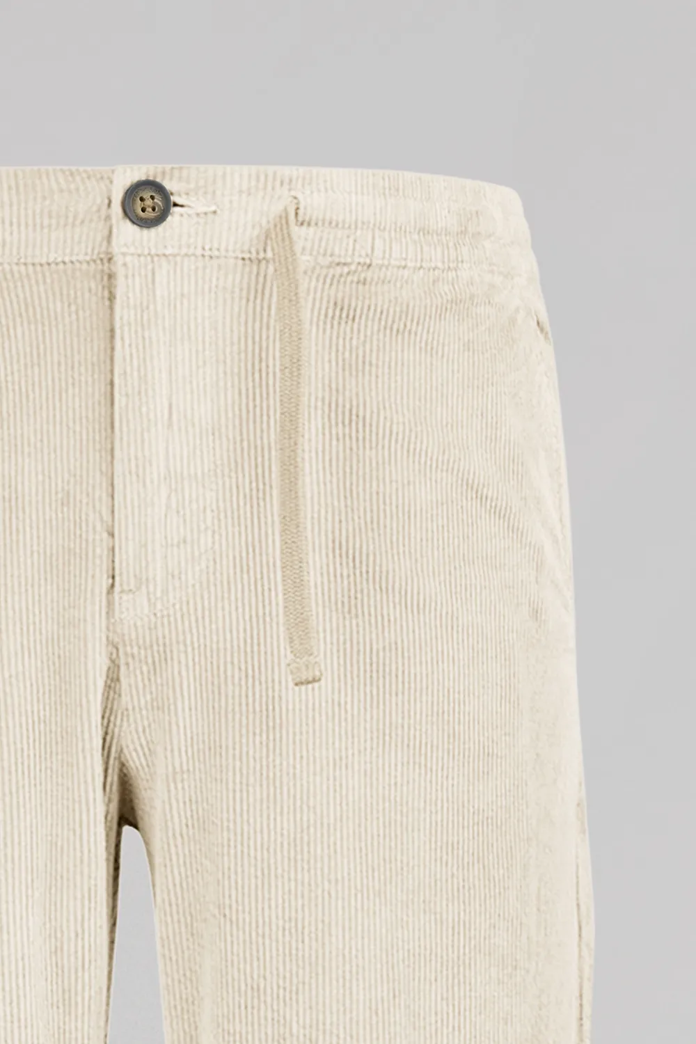 Teddy Smith Pywan 20 Velours pantalone velluto crema relaxed