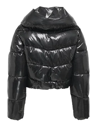 ONLY Onlwien Puffer Giacca Smanicata S nero trapuntato