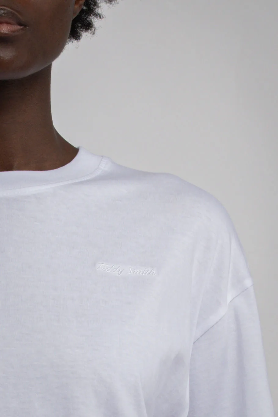 Teddy Smith T-Carla MC T-shirt Donna Bianca Corta