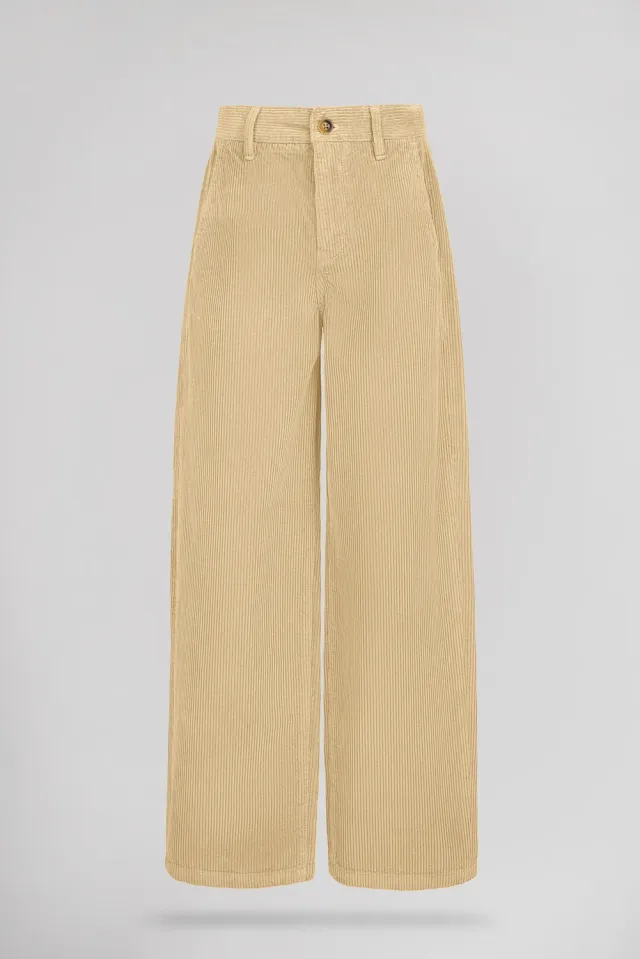 Teddy Smith P-Eddy Baggy pantalone velluto beige ragazzo