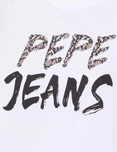 Pepe Jeans W Floral II T-Shirt Donna L in Cotone
