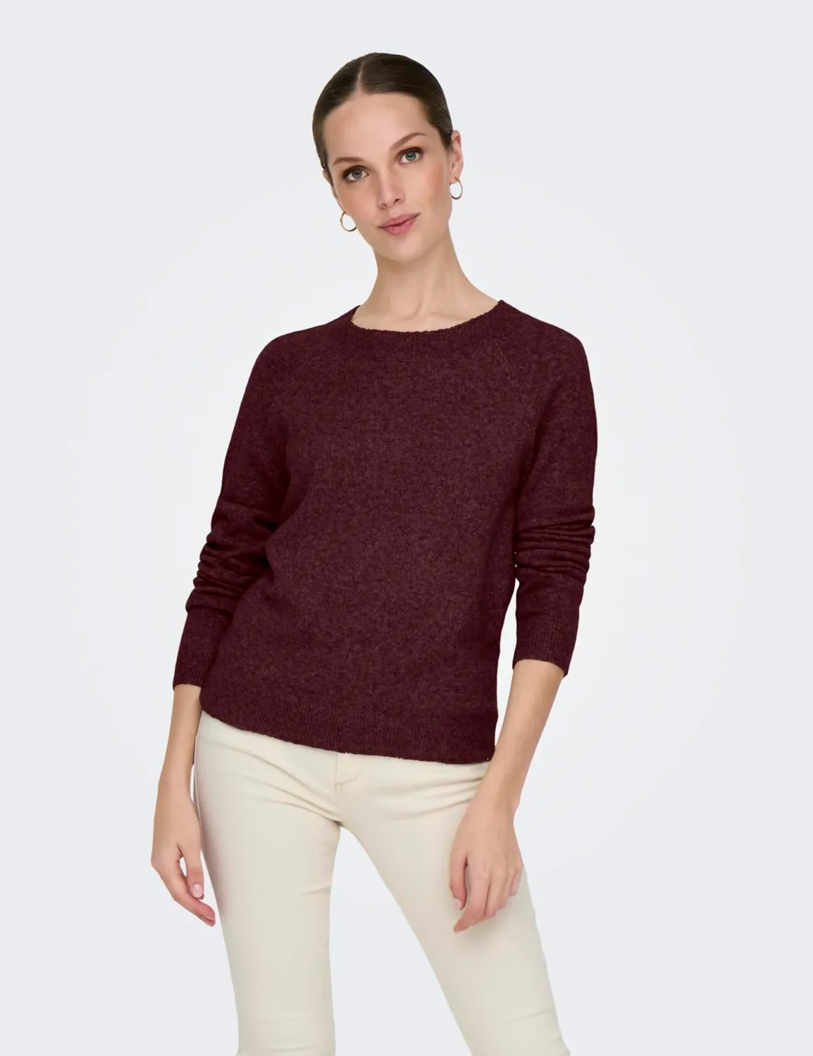 ONLY ONLRICA Knitted Pullover maglione donna Zinfandel