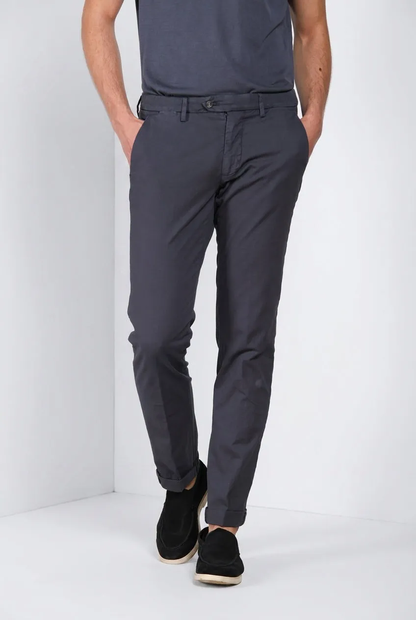 Mason's Torino City Icon Flex Chino Uomo Slim Carta da Zucchero