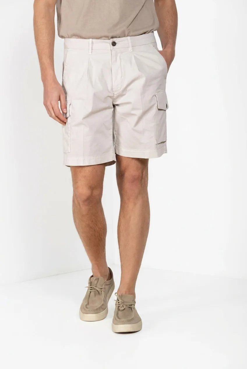 Mason’s Dallas Cargo Bermuda Uomo Bianco Gabardina