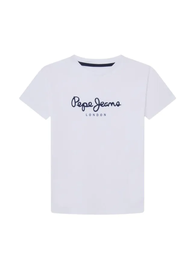Pepe Jeans Art T-Shirt Bambino Cotone Verde