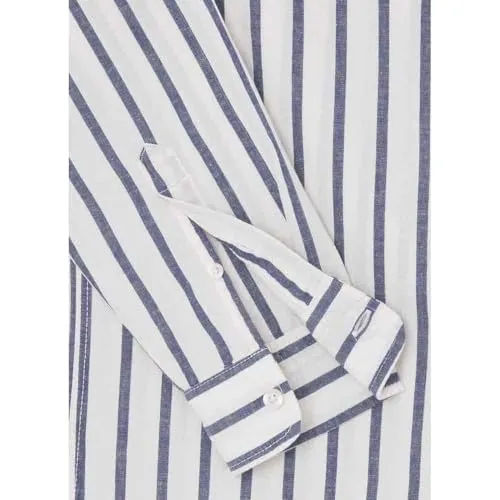 Pepe Jeans Mont camicia lino righe taglia M