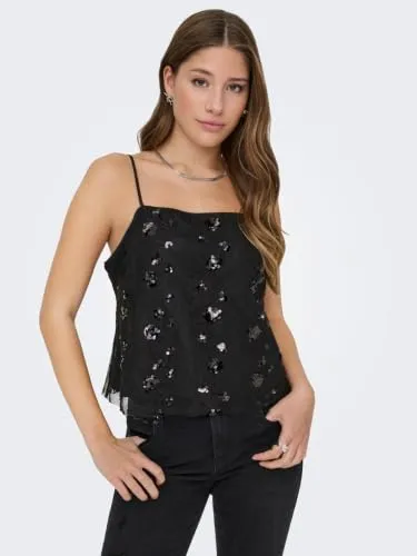 ONLY Onlsinna top donna taglia S tinta unita