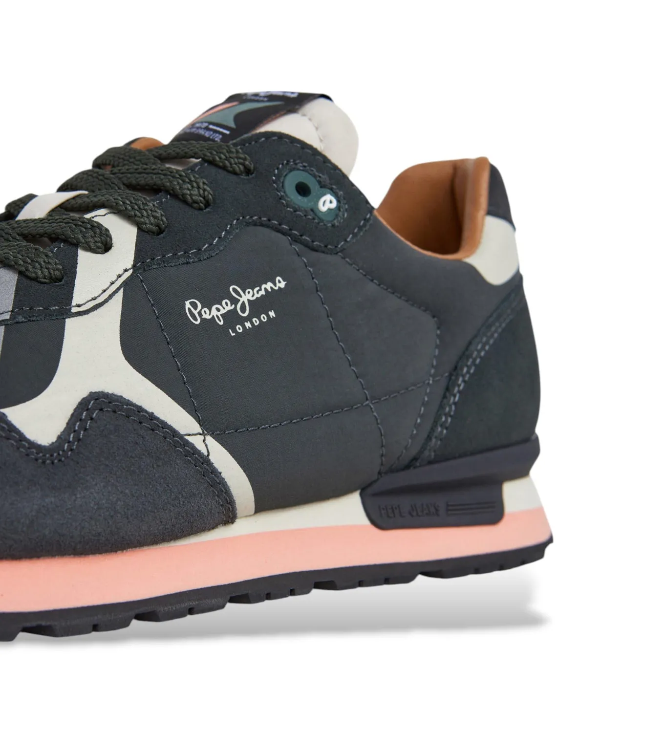 Pepe Jeans Brit Prints Sneakers Uomo 47 Pelle Nera