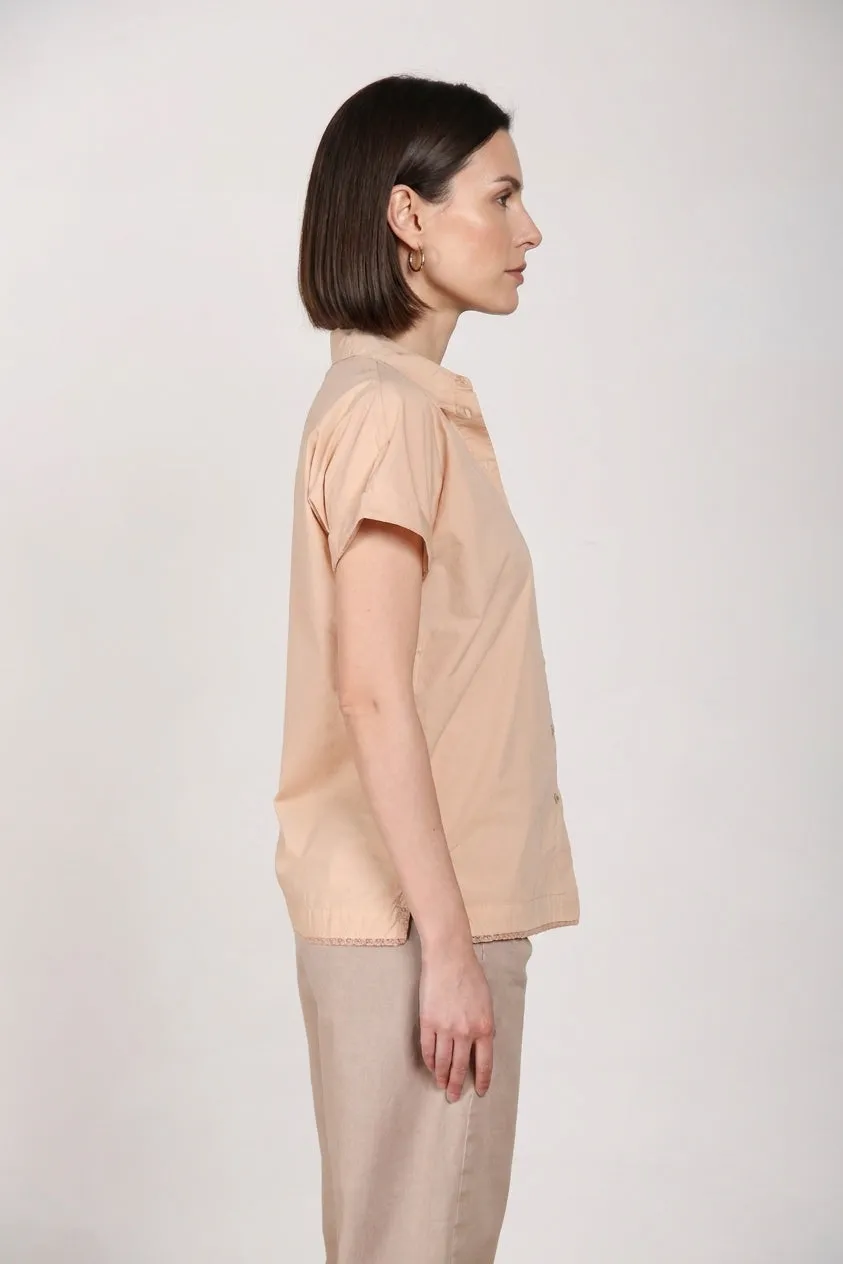 Mason's Livia camicia donna rosa manica corta cotone