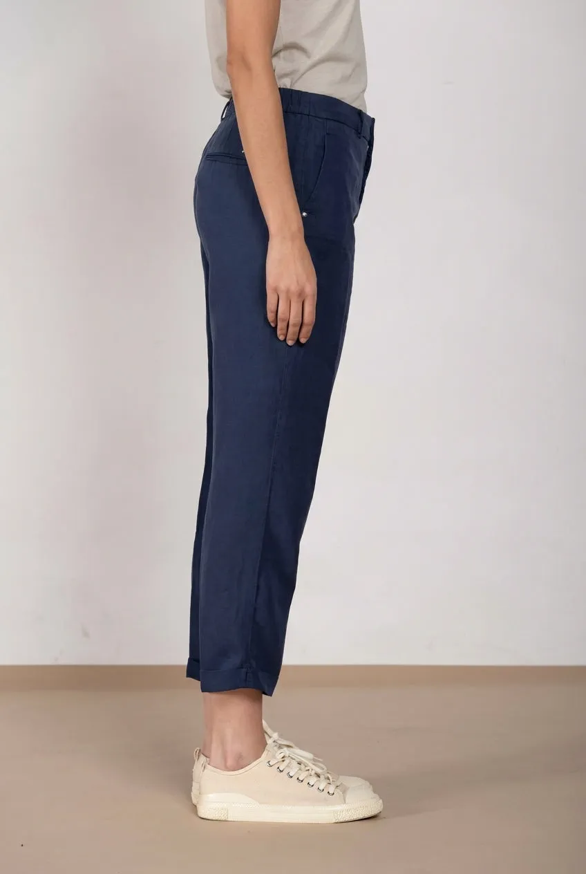 Mason's Linda Summer pantalone chino blu royal relaxed