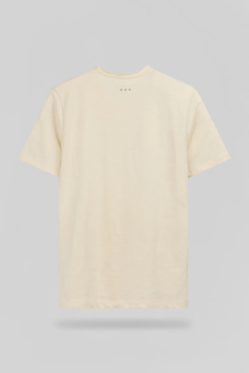 Teddy Smith T-Perry maglietta uomo cream jersey slub