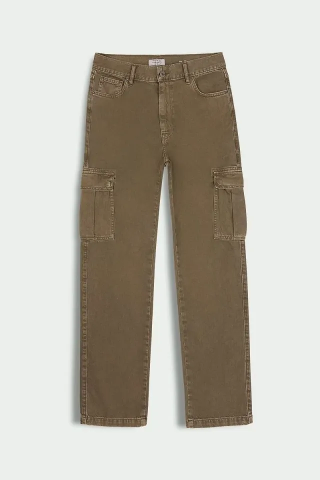 Teddy Smith P-Angel Cargo pantaloni kaki donna