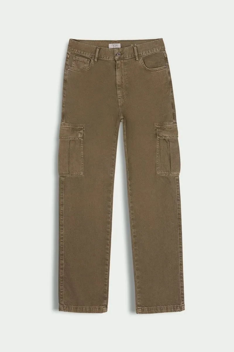 Teddy Smith P-Angel Cargo pantaloni kaki donna