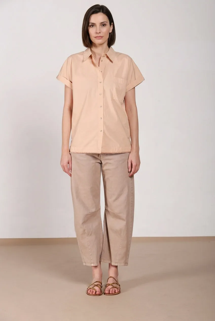 Mason's Livia camicia donna rosa manica corta cotone