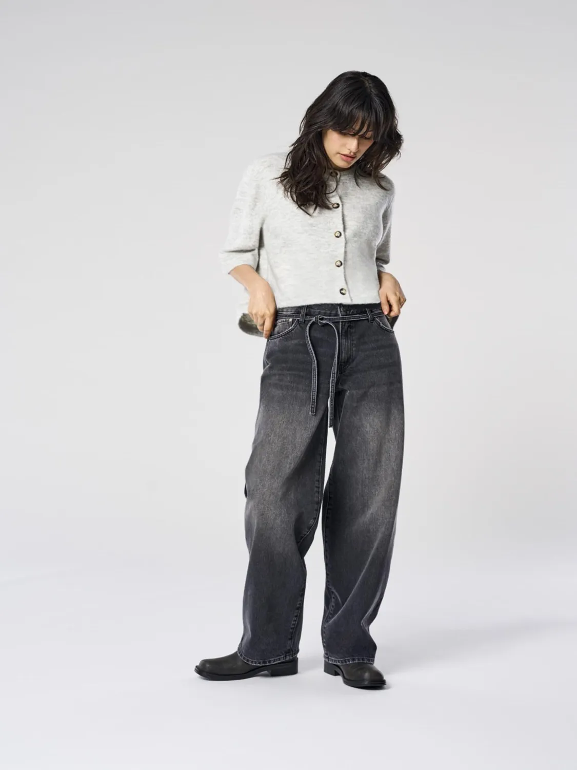ONLY ONLGianna MW Straight Jeans Dritti Blu
