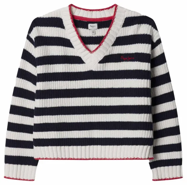Pepe Jeans Felicity Maglione Bambina 10 Anni Scollo V