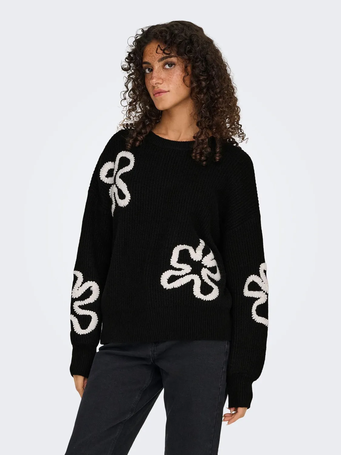 ONLY Onldaisy LS Stitch maglione donna M girocollo
