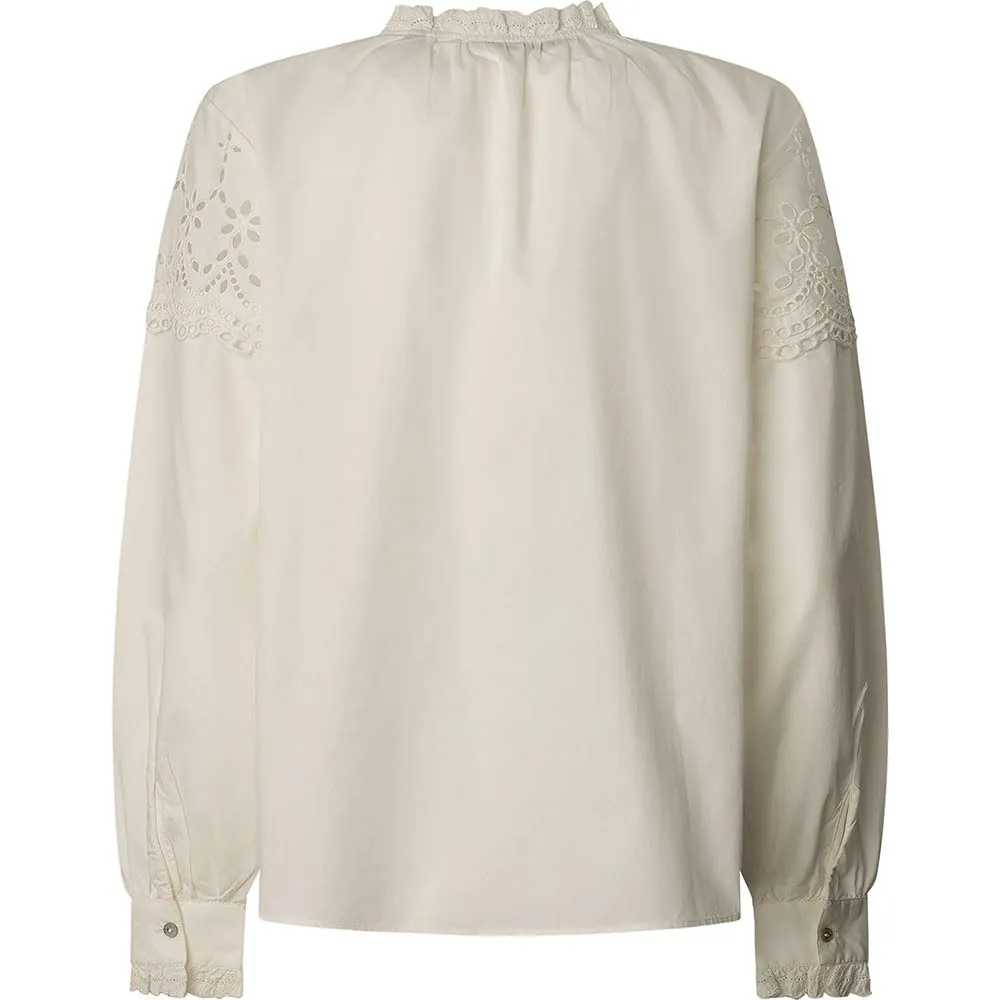 Pepe Jeans Bernadette camicia donna XS bianca pizzo