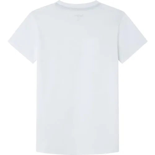 Pepe Jeans Clag Jr t-shirt bambino 10 anni bianca