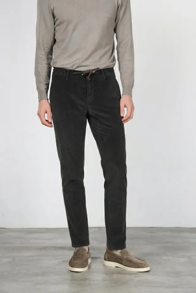Mason's Milano Jogger chino uomo marrone velluto extra slim