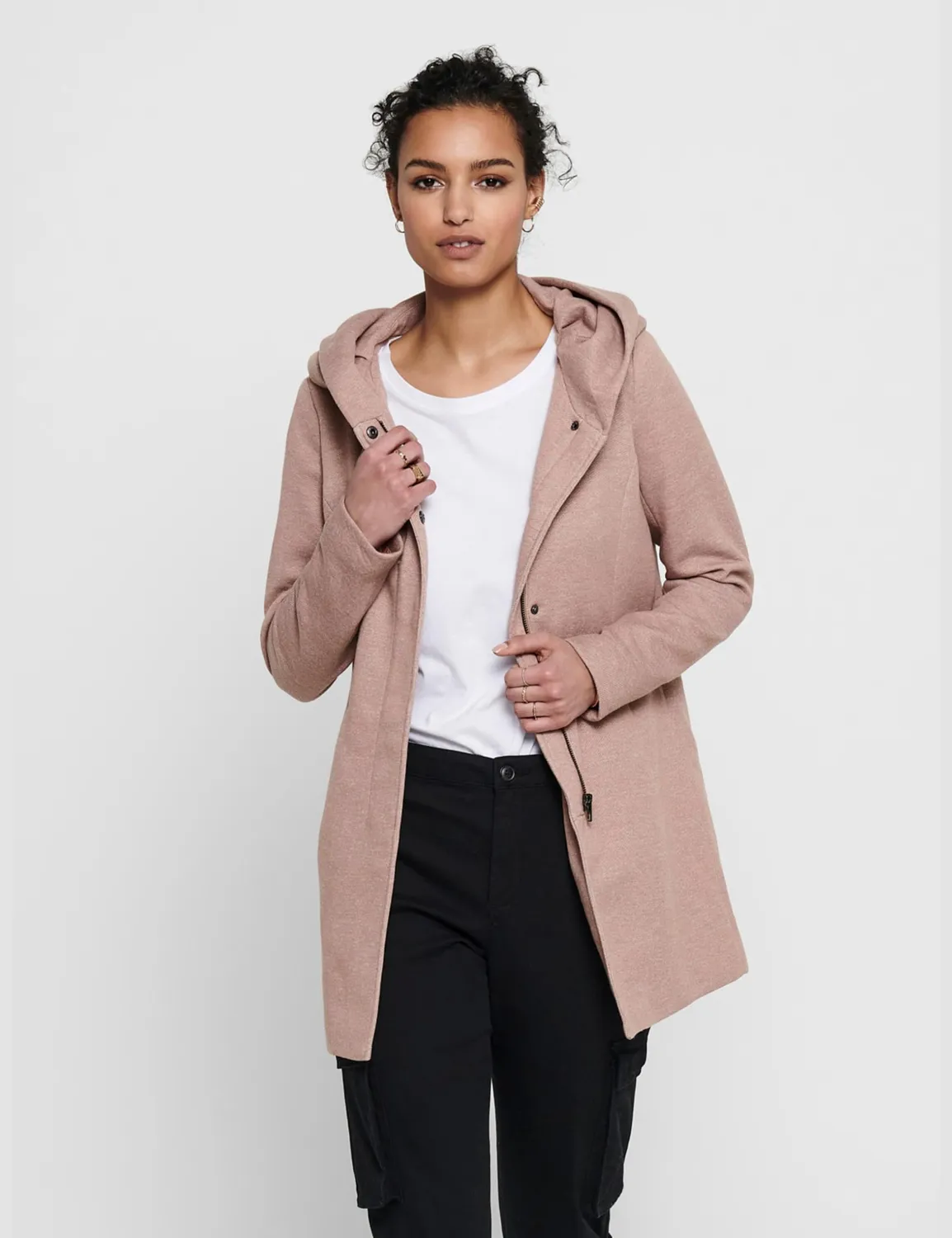 Only Onlsedona coatigan donna grigio cappuccio
