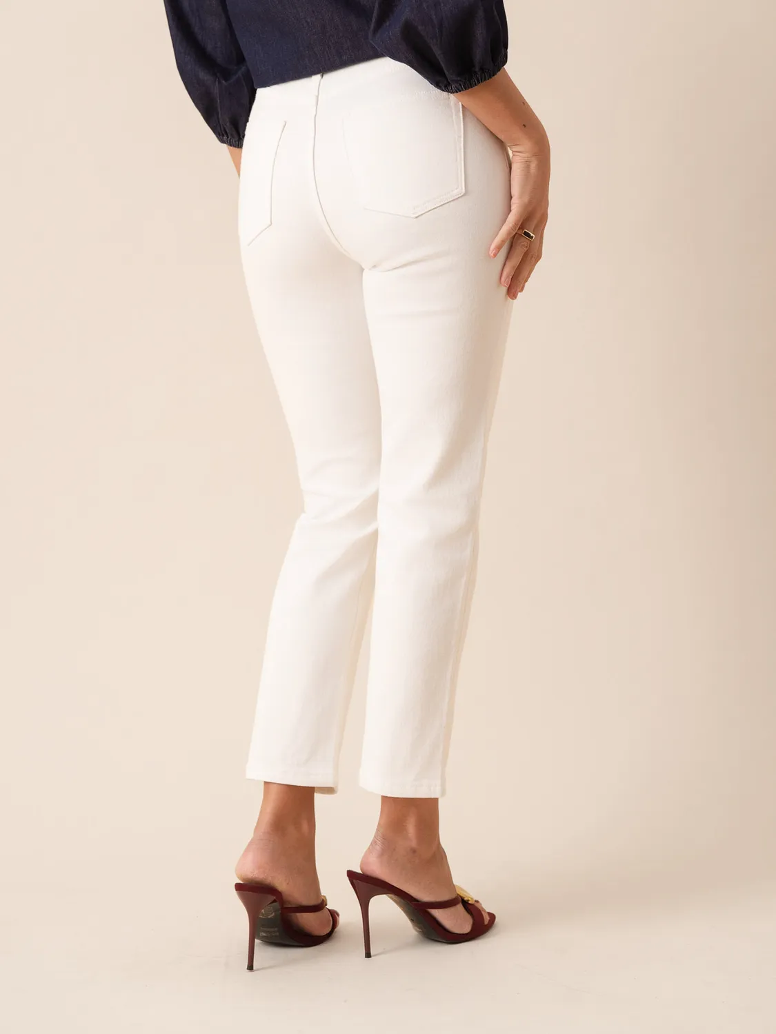 Oraije Milena jeans slim bianco
