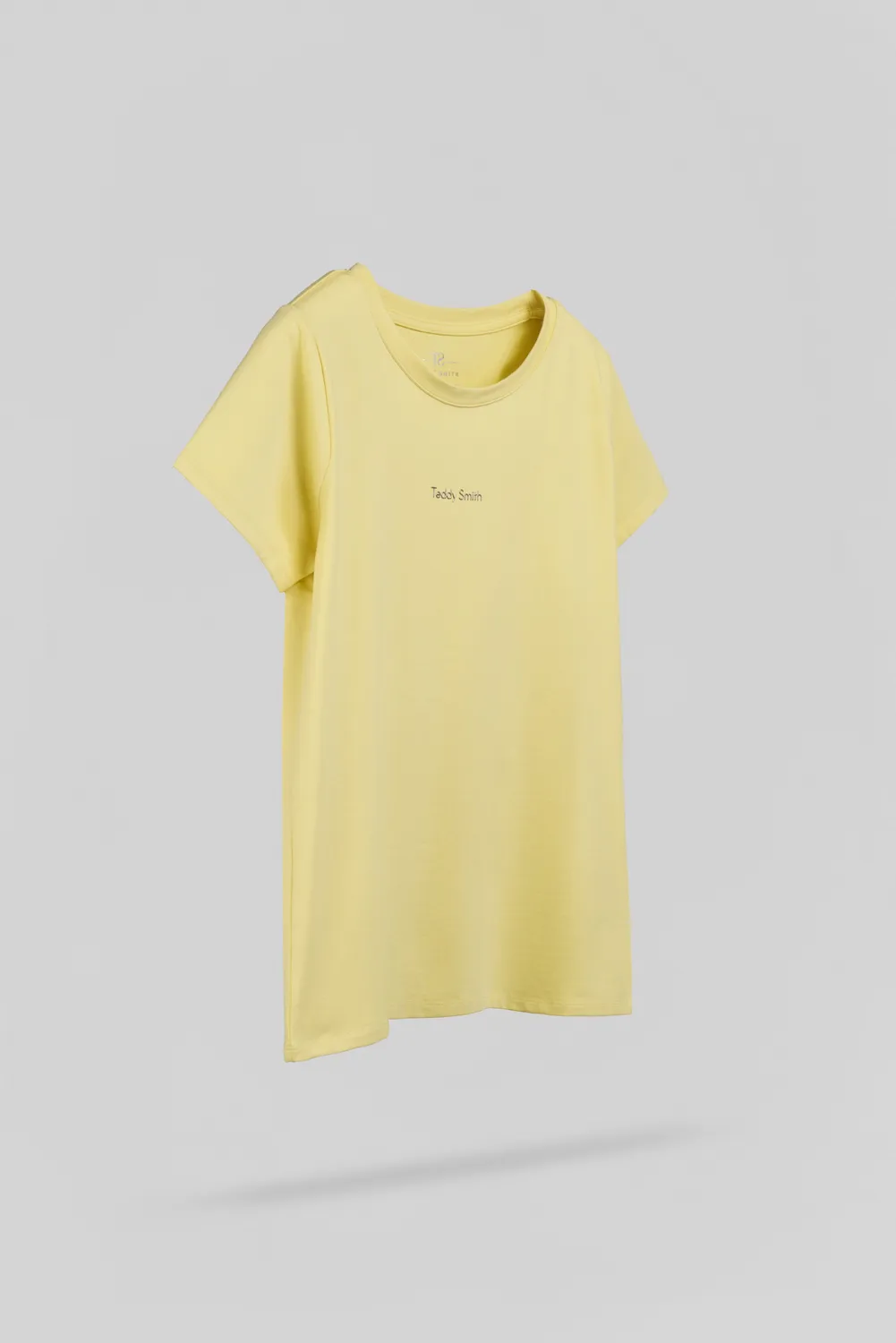 Teddy Smith T-Ribelle MC JR T-Shirt Bimba Giallo Cotone Elasticizzato