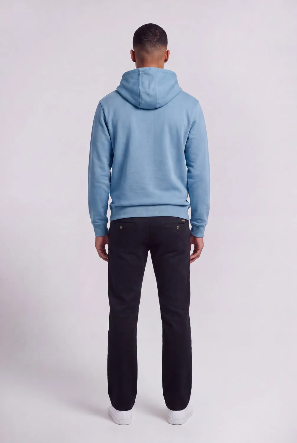 Teddy Smith S-Jim Hoody felpa uomo blu minerale cappuccio