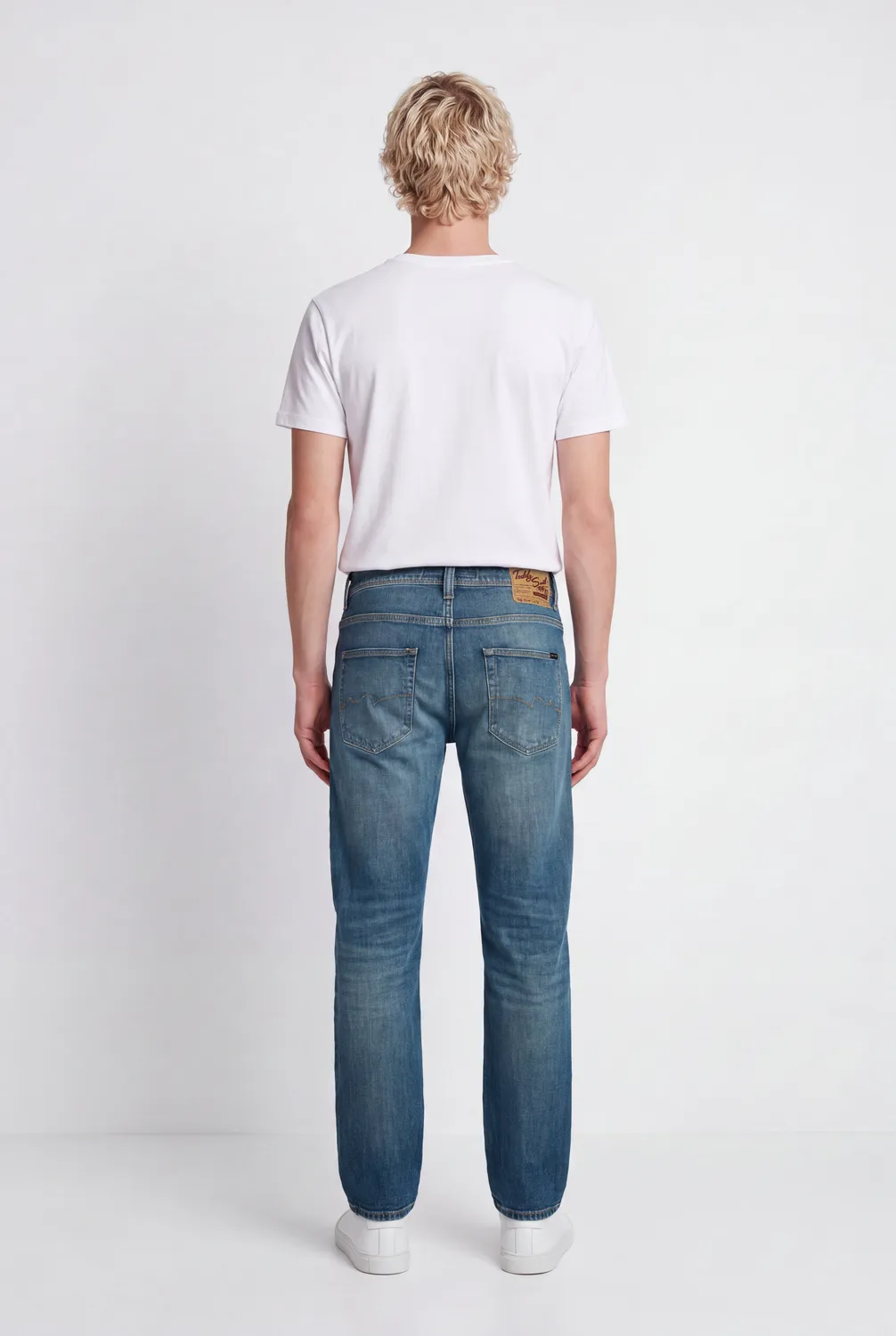 Teddy Smith Reg L32 Jeans Uomo dritti grigio blu