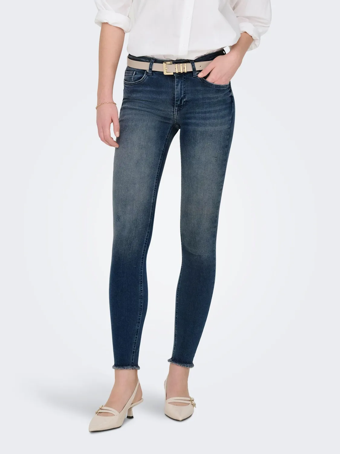 ONLY ONLBLUSH Life Jeans Skinny Donna XL/30L Grigio