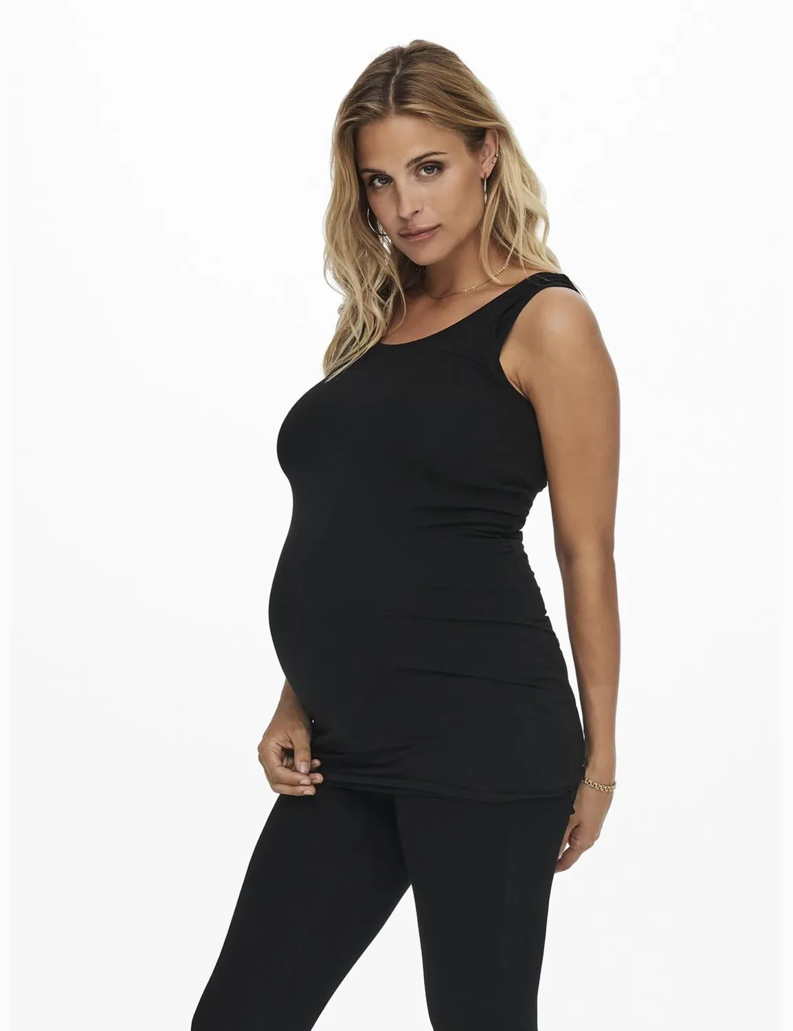 ONLY Maternity Olmlovely Top Premaman Confezione 2 Pezzi Elastico