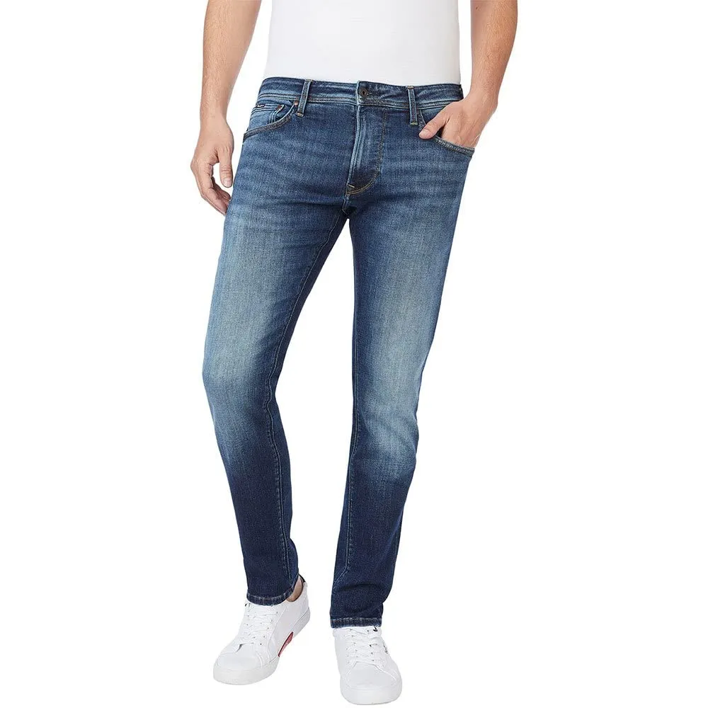 Pepe Jeans Stanley jeans uomo affusolati blu denim