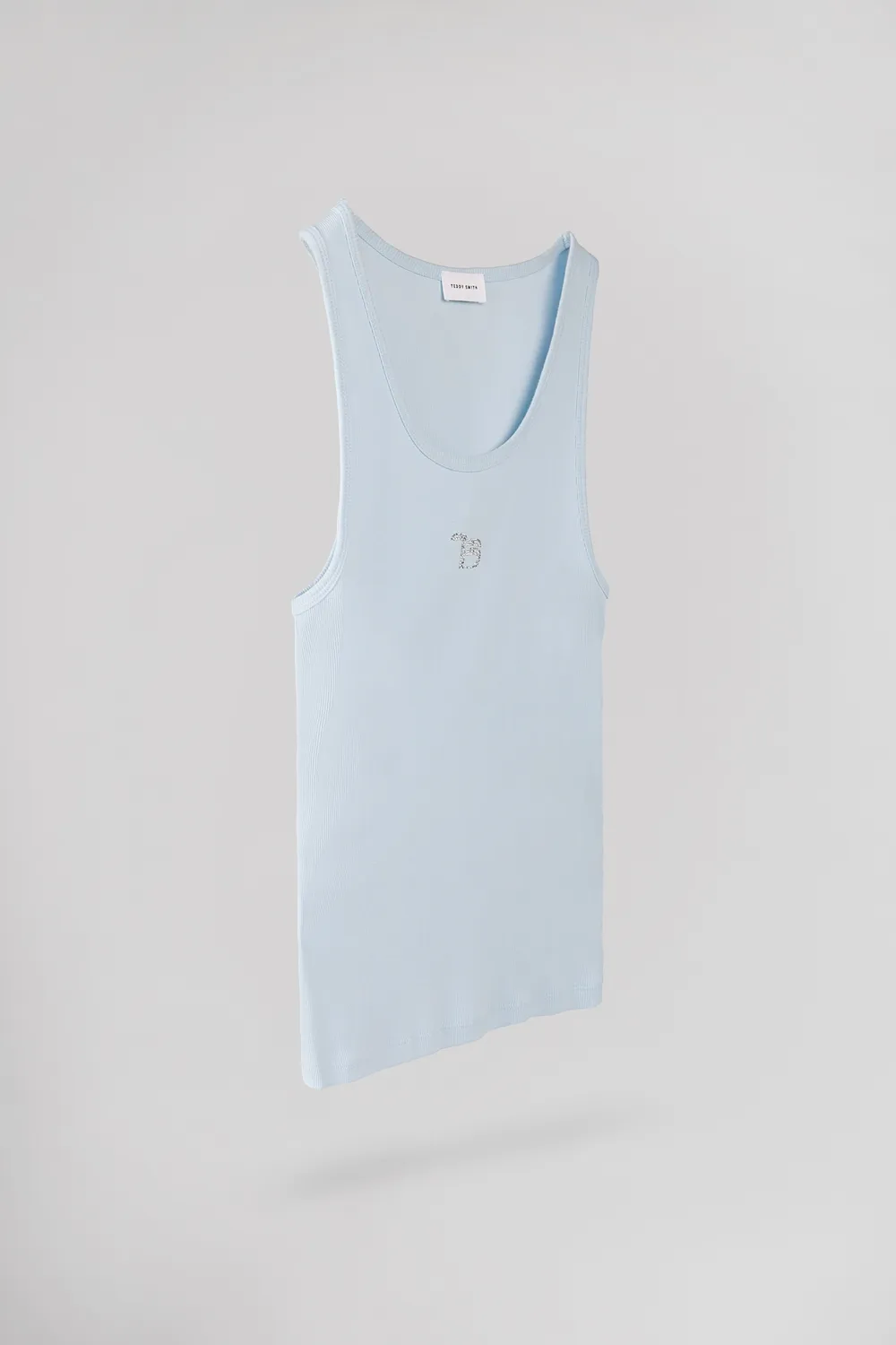 Teddy Smith D-Avril canotta azzurra donna strass