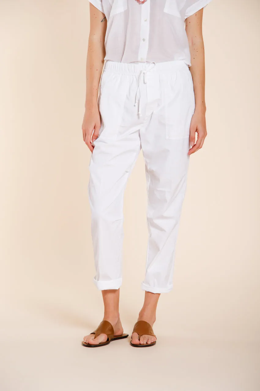 Mason's Fatique Jogger pantalone cargo bianco relaxed