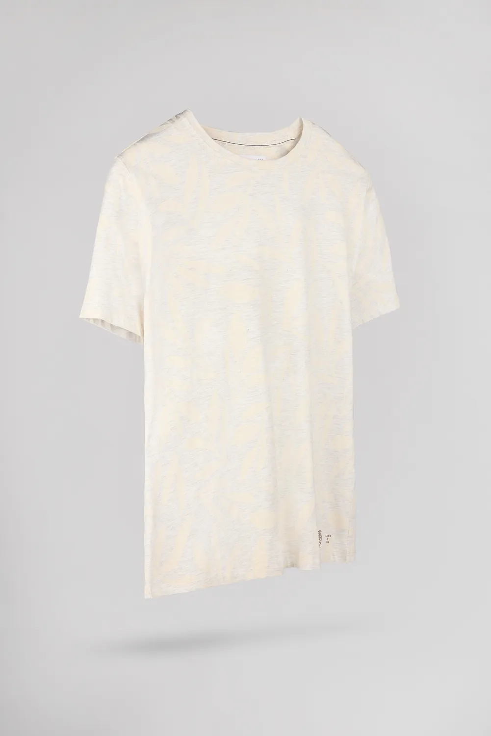 Teddy Smith T-Areski MC Blanc Ivoire t-shirt floreale bianca