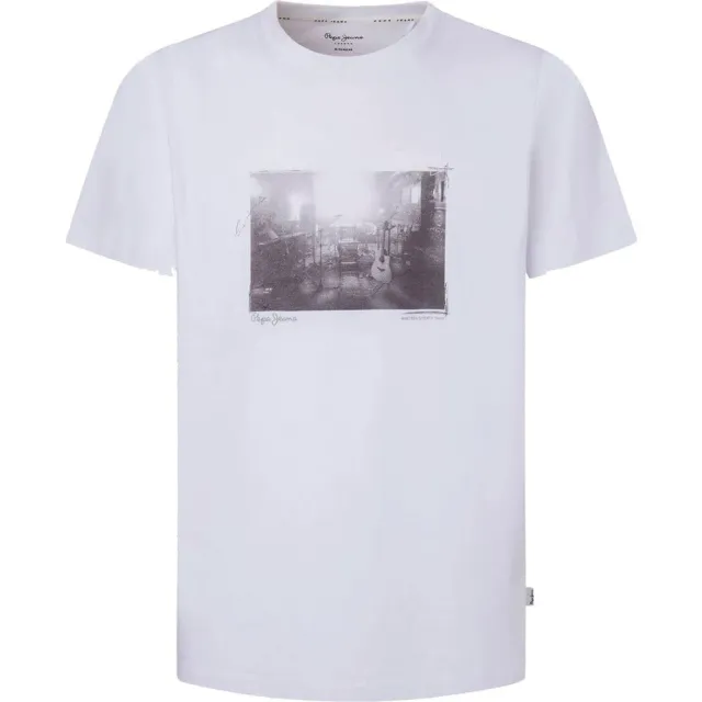 Pepe Jeans Clark T-Shirt Uomo Taglia L Stampa Foto