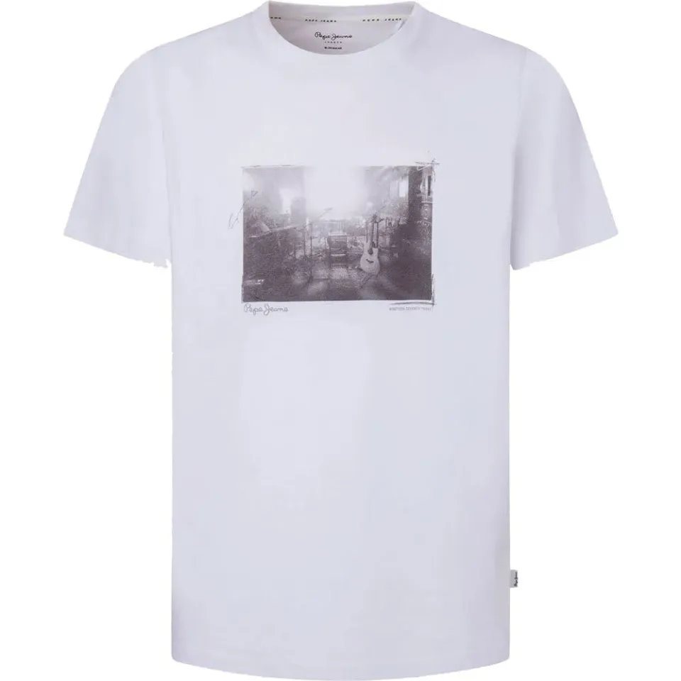 Pepe Jeans Clark T-Shirt Uomo Taglia L Stampa Foto