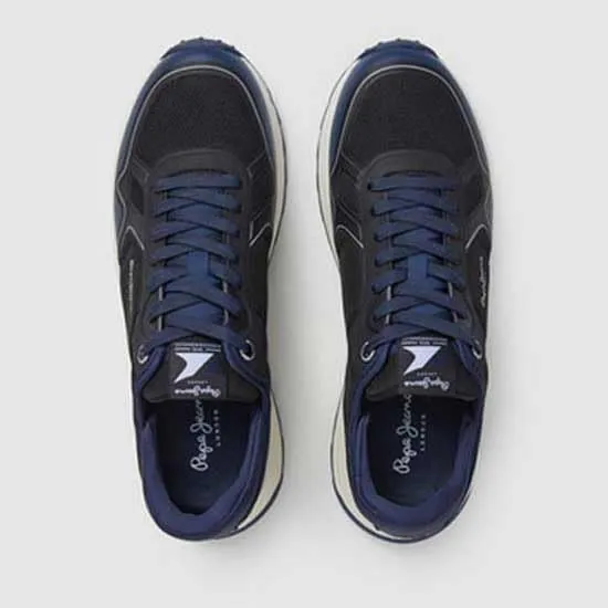 Pepe Jeans Joy One M sneakers uomo nero suola TPR