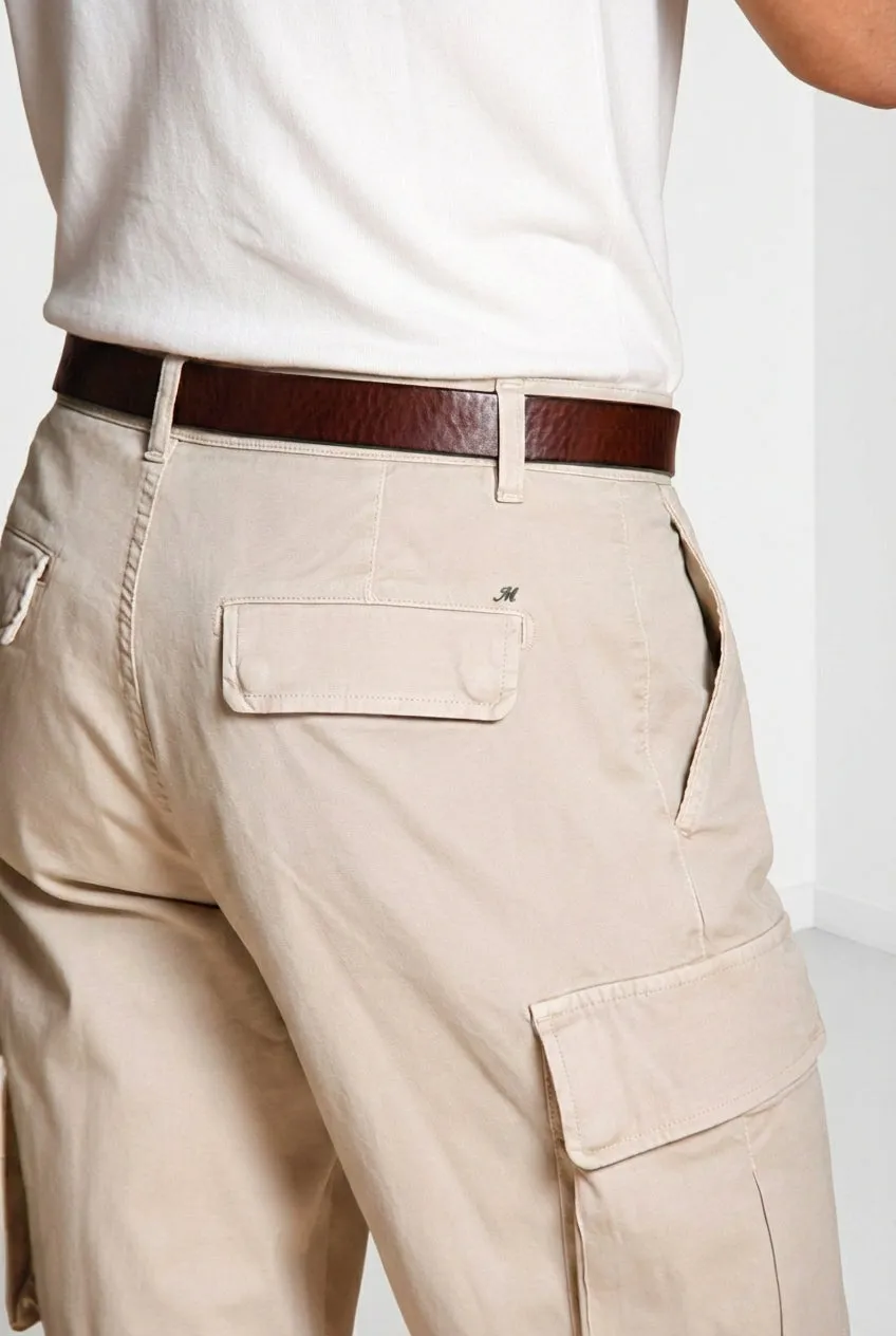 Mason's Chile Bermuda cargo uomo beige chiaro slim