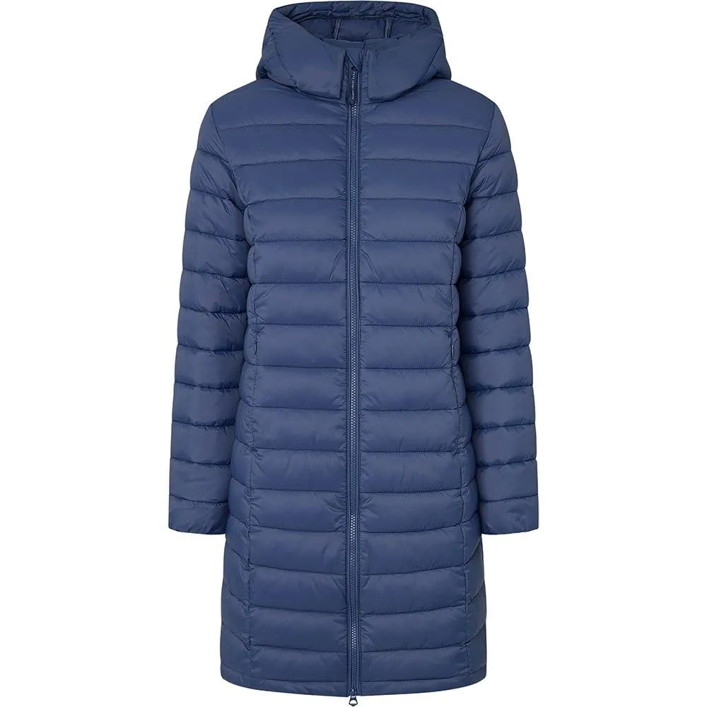 Pepe Jeans Ammy Long piumino donna lungo nero imbottito Sorona
