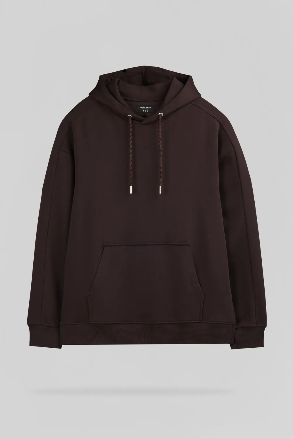 Teddy Smith S-Adrien Hoody felpa cappuccio prugna uomo