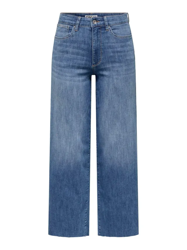 ONLY Onlann-Madison vita alta jeans cropped XS 32L