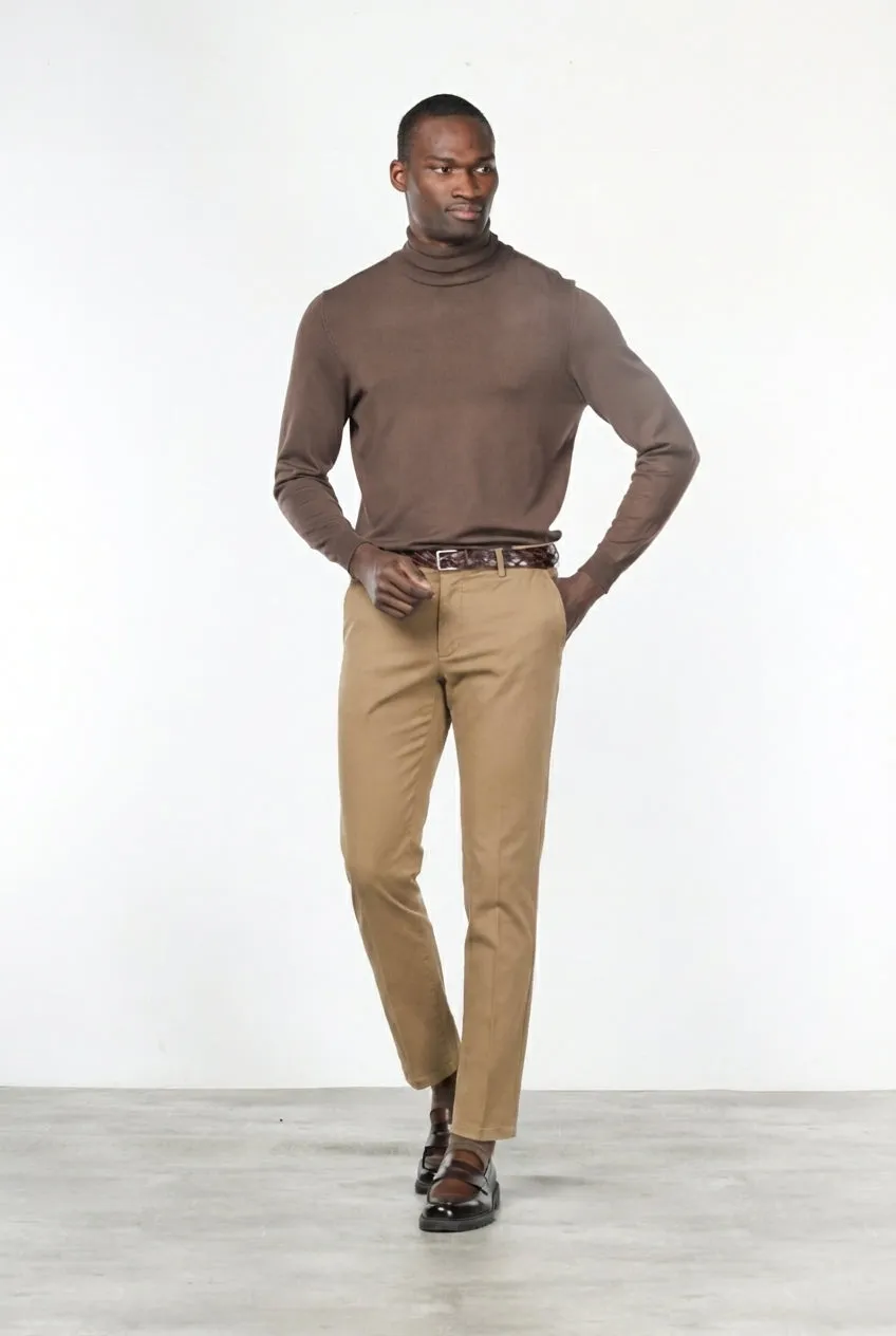 Mason's Milano chino uomo beige scuro extra slim